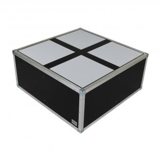 Flightcase tafelblok met plexiglas