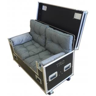 Flightcase Meubel 2-zitsbank