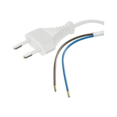 2-aderig aansluitstekker – 1.5m – 230V netsnoer