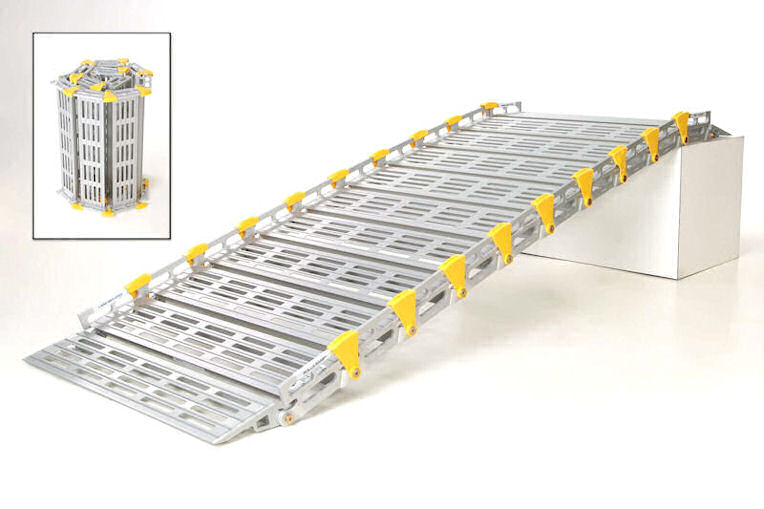 Oprijplaat “Roll-A-Ramp” oprolbaar 91 cm 213 cm lang