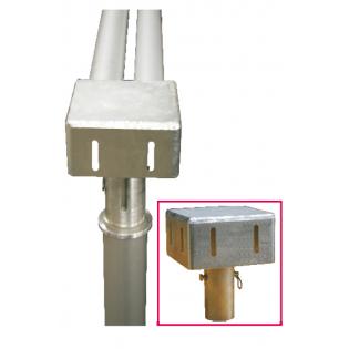 Pipe en Drape Adapter voor 2 tussenliggers