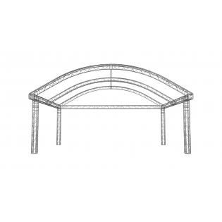 Overkapping voor uw terras 8 x 6 meter - Afbeelding 2