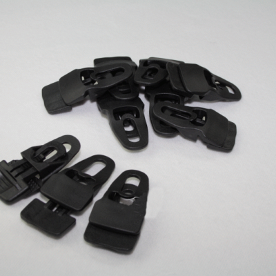 Hold-on clip MIDI, zwart, verpakking van 10 stuks