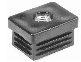 Inslagdop 40×40 mm met Draadgat M10 t.b.v. Stelvoet