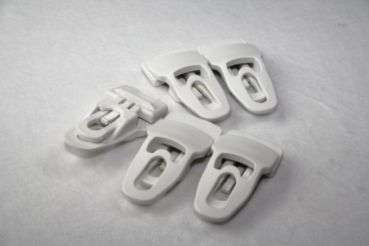 Hold-on clip MIDI, wit, verpakking van 10 stuks
