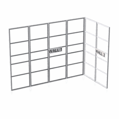 Wentex L-vormige SET Frame Set Inclusief Steunen